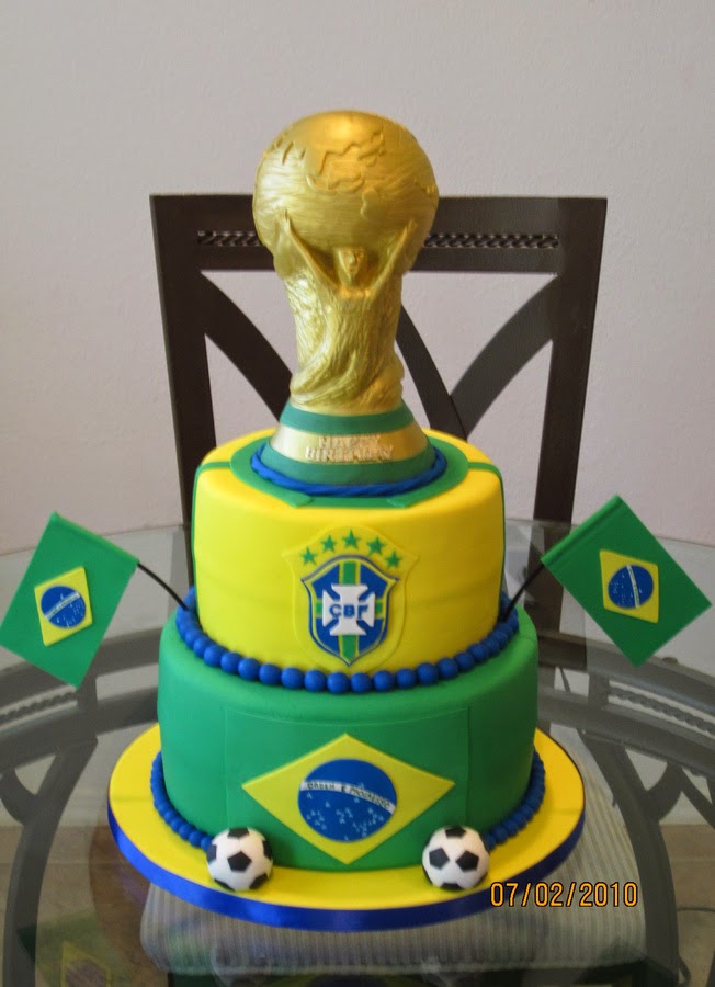 Ideia de bolos e cupcakes do Brasil p/ a Copa! – Blog Loja Santo